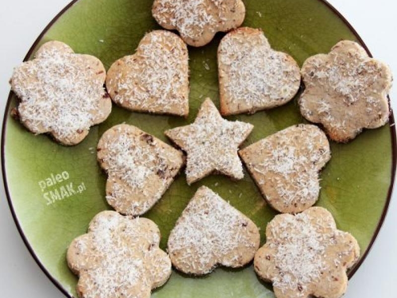 Kruche ciasteczka rodzynkowe paleo (z foremek)