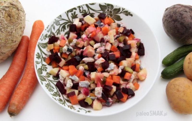 Sałatka winegret (ze śledziem)