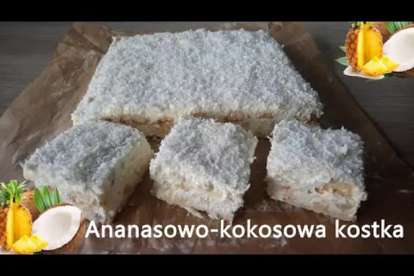 Ananasowo-kokosowe ciasto bez pieczenia