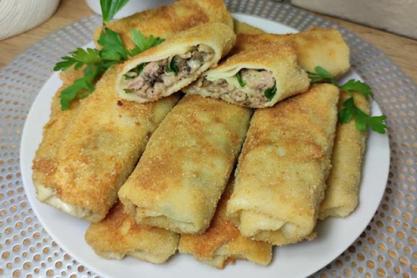 Krokiety z mięsem mielonym i pieczarkami