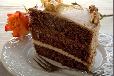 Tort migdalowo-makowy