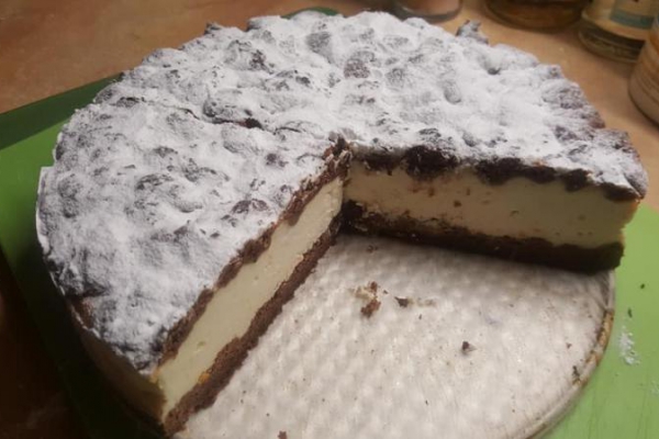 Sernik na kruchym cieście