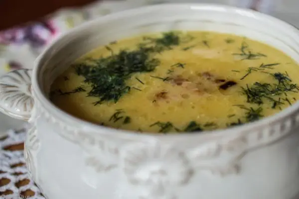 Zupa krem ziemniaczano czosnkowa