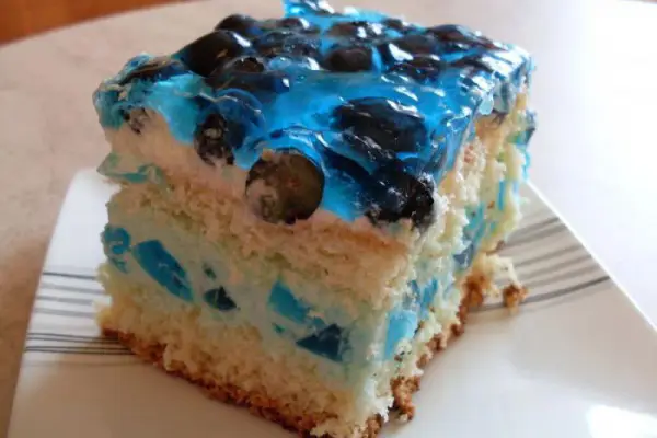 Błękitna Laguna - ciasto biszkoptowe