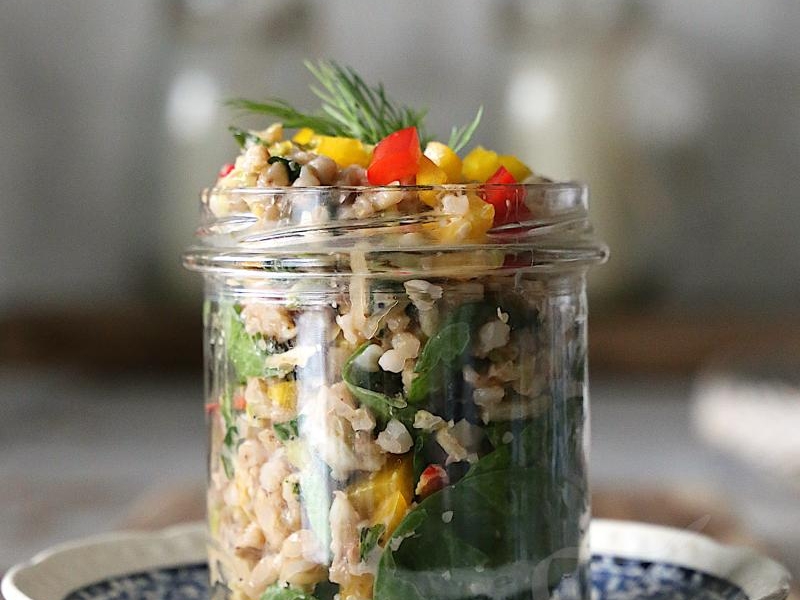 Sałatka z Kaszy Gryczanej i Warzyw