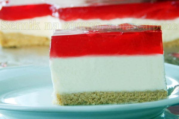 Sernik na zimno z mascarpone