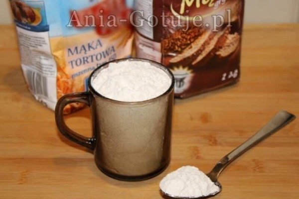 Szklanka mąki, cukru, cukru pudru ile to gram?