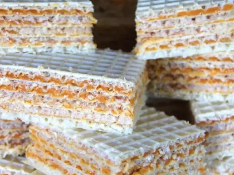 Wafle z kajmakiem