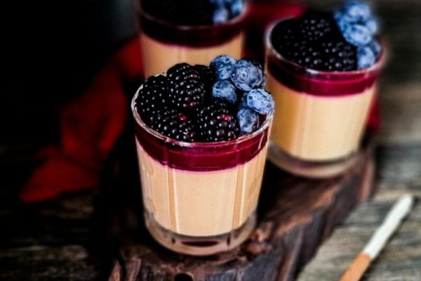 Panna Cotta ze słodkiego ziemniaka