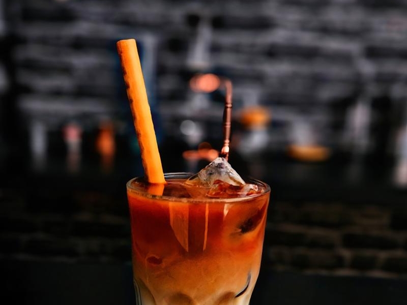 Blue Matcha Coffee z dripem V60