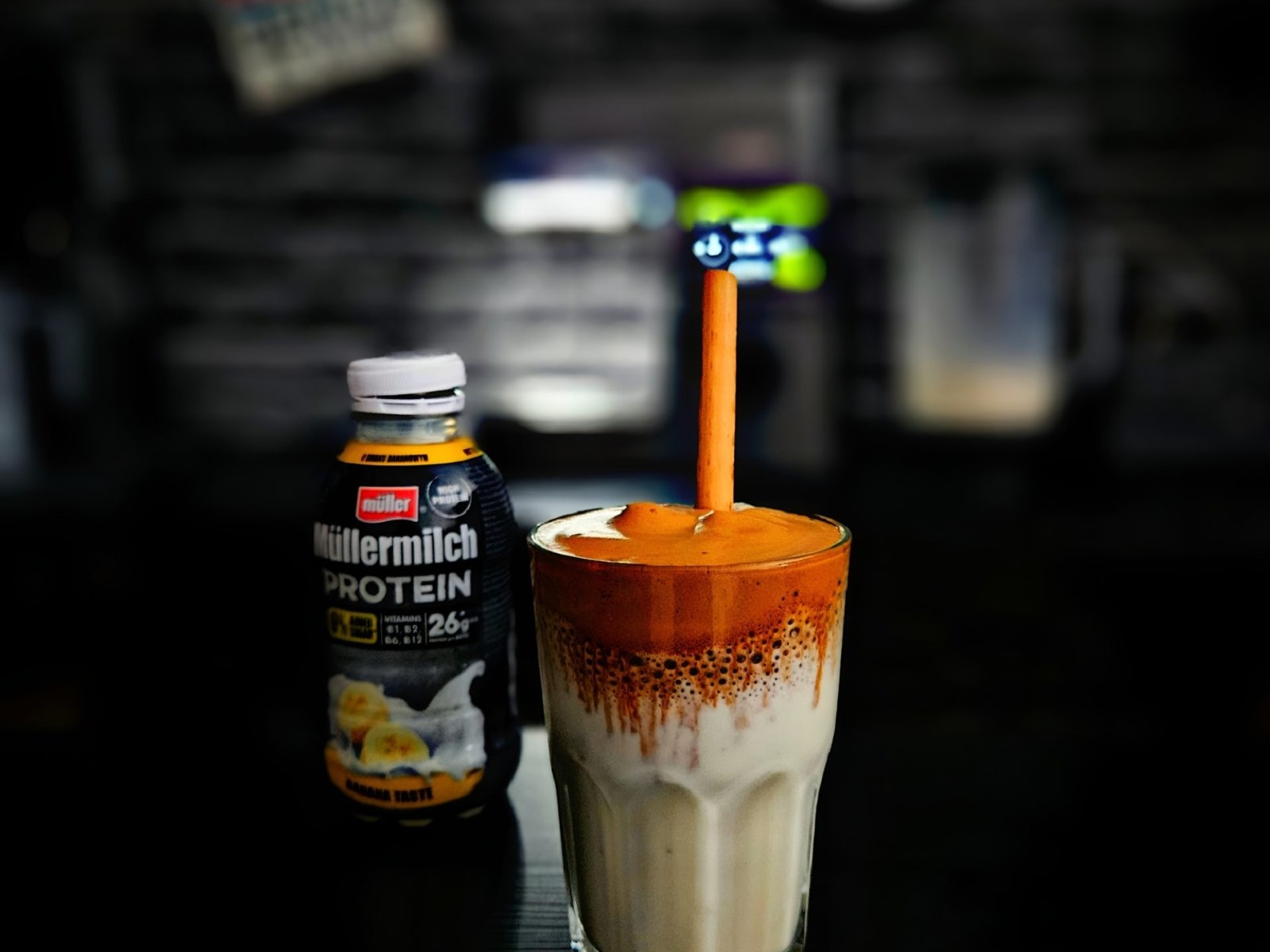 Shake Frappe Banana z Müllermilch Protein