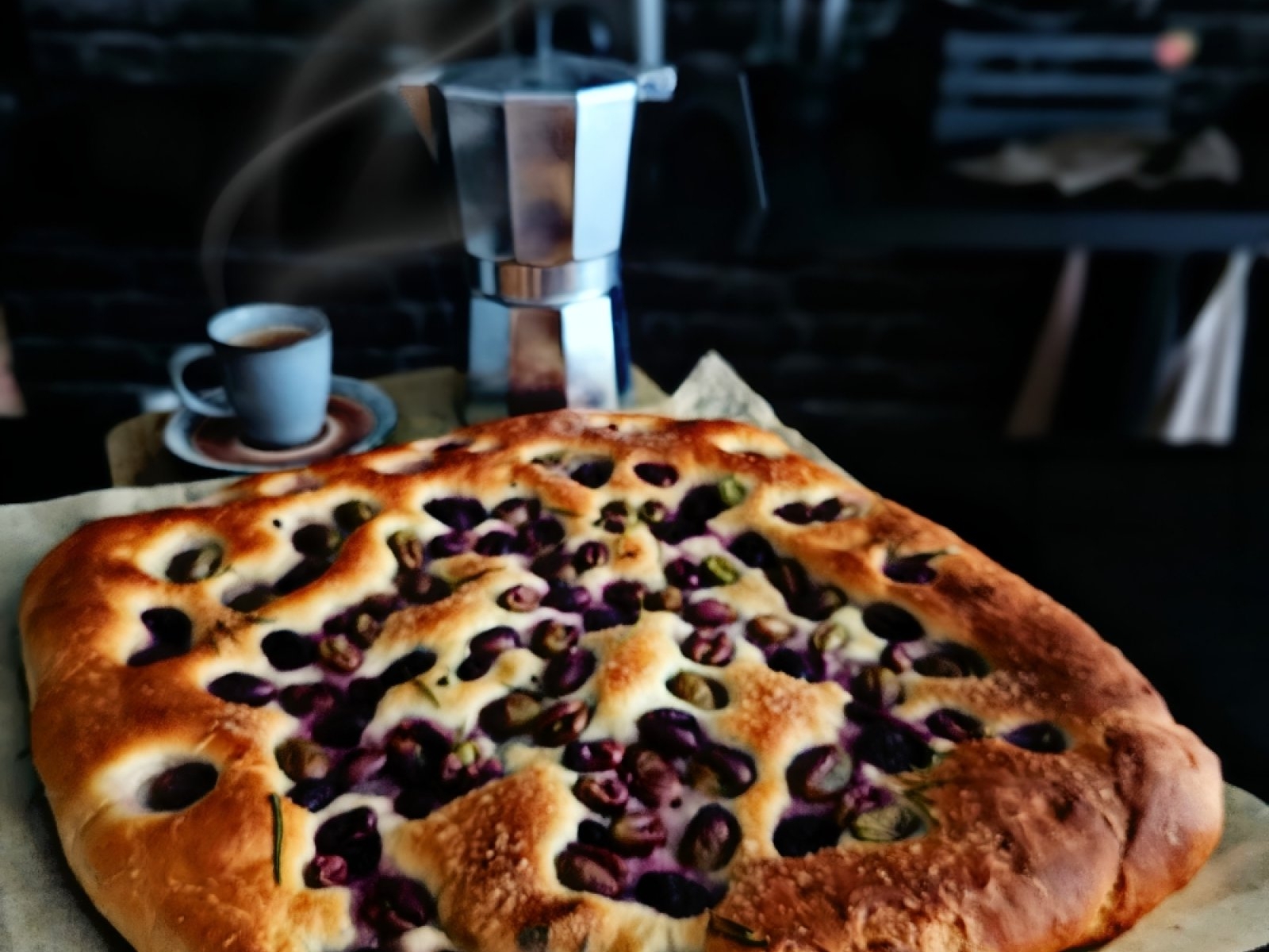 Schiacciata all’uva – historia Toskanii zapisana w smaku winogron