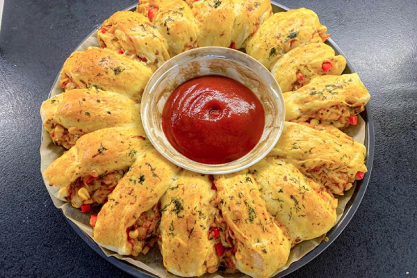 Pizzowy wieniec