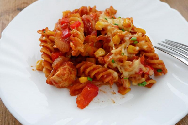 Prosta zapiekanka makaronowa