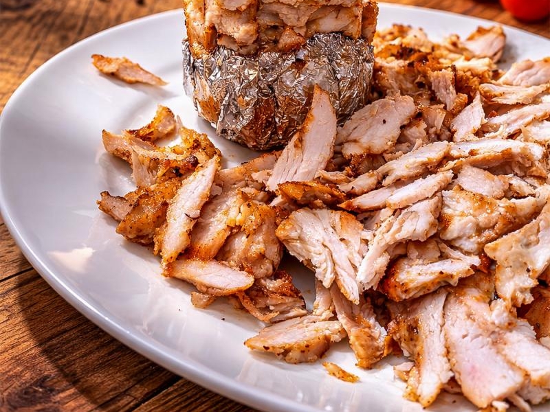 Domowy kebab drobiowy z piekarnika