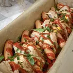 Hot-dogi na chlebie...