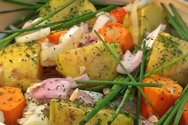 Warzywa gotowane na parze jako danie główne