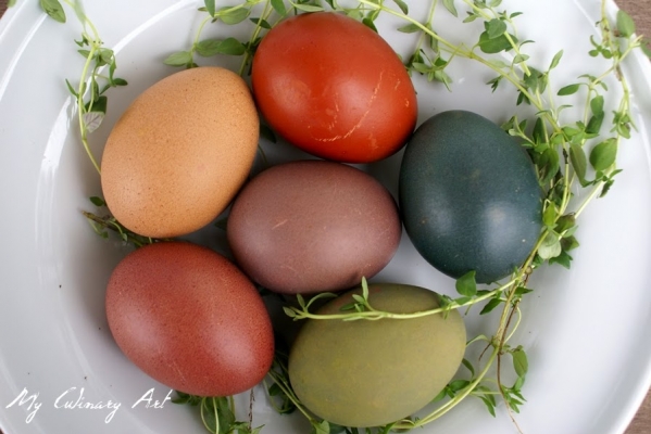 Jajka barwione naturalnie