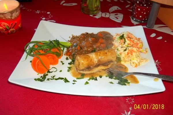 Roladki schabowe w sosie