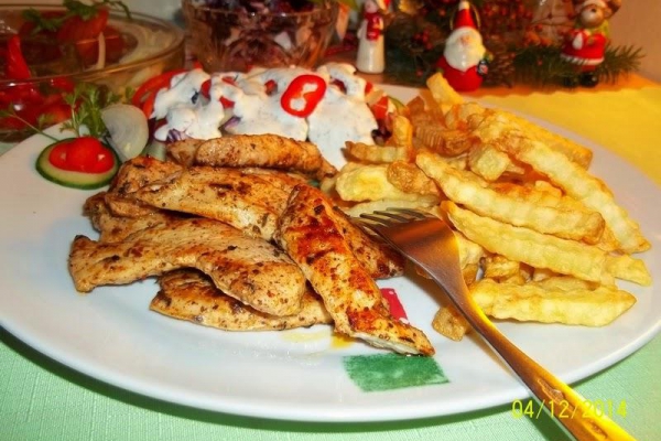 Gyros domowy z kurczaka