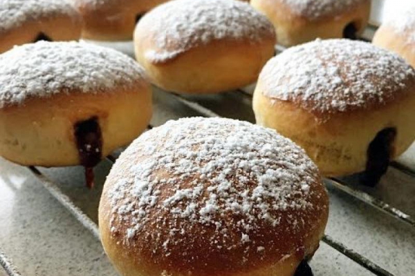 Odchudzone pieczone pączki