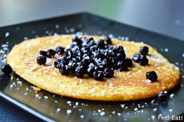 Bezglutenowy omlet kokosowy z mąki ryżowej