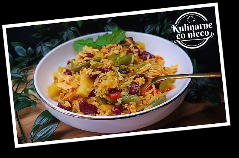 Fit Paella Wegańska z Wędzonym Tofu (Cook4me Tefal - Multicooker)