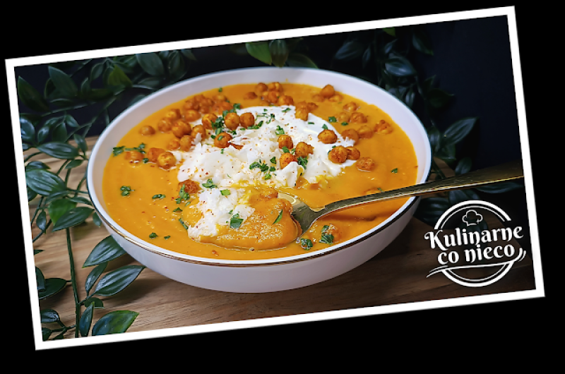 Zupa Krem Marchewkowa z Ciecierzycą i Halloumi (Cook4me Tefal - Multicooker)