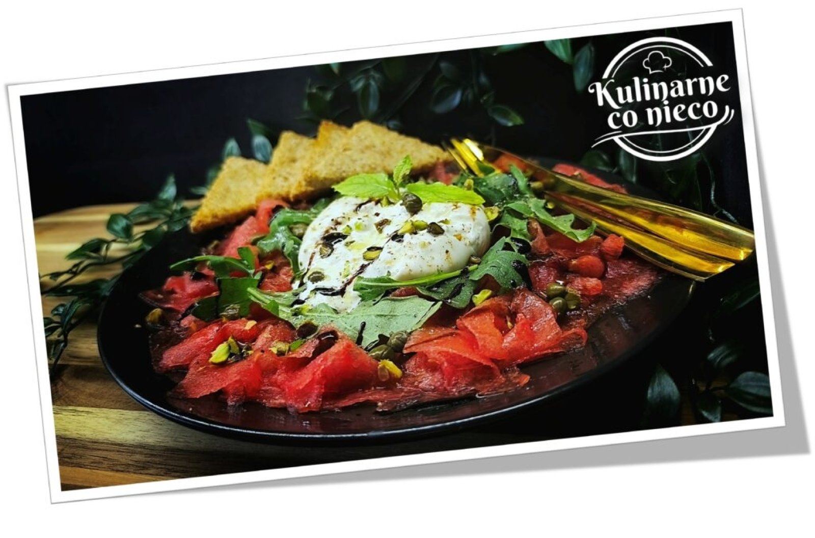 Carpaccio z Arbuza z Burratą (*SERIA FIT*)