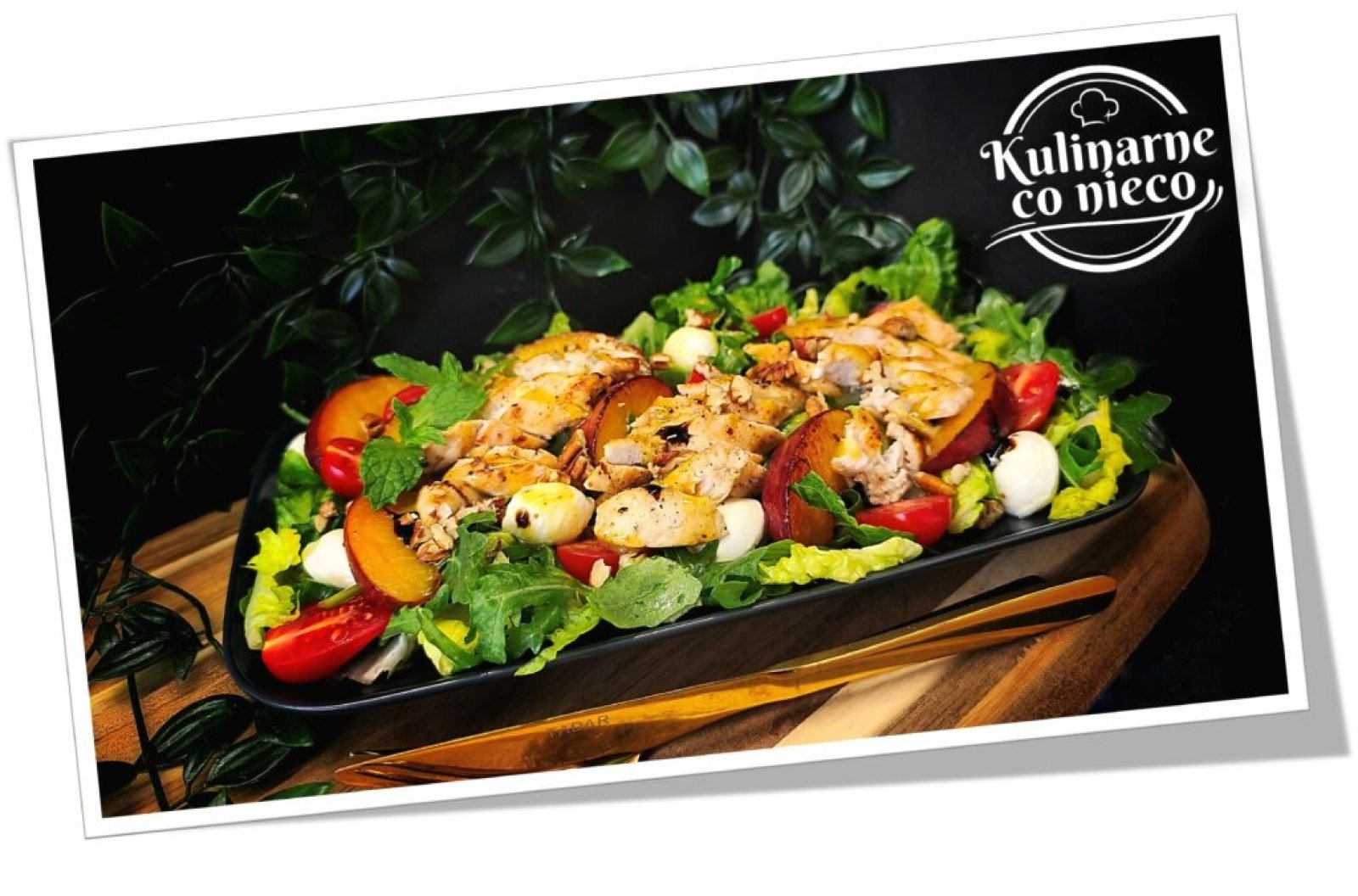 Fit Sałatka z Karmelizowaną Brzoskwinią i Kurczakiem (*SERIA FIT*)
