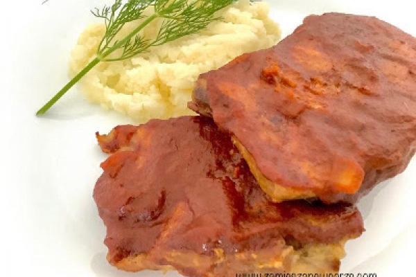 Żeberka w sosie BBQ
