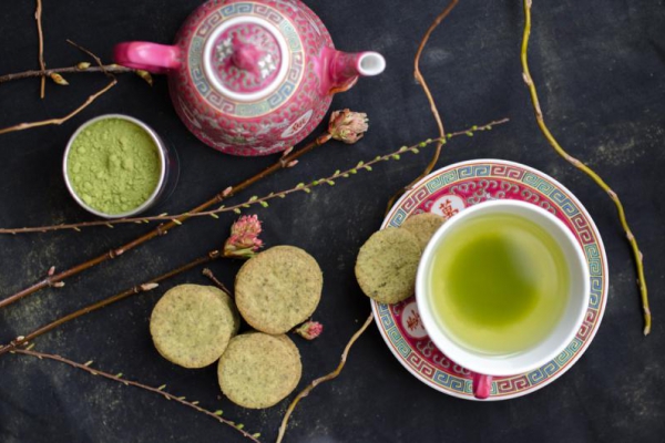 Maślane ciasteczka Matcha