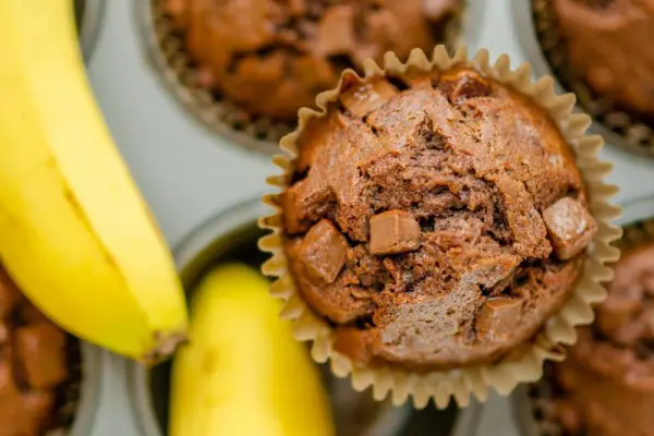 Muffiny bananowo czekoladowe