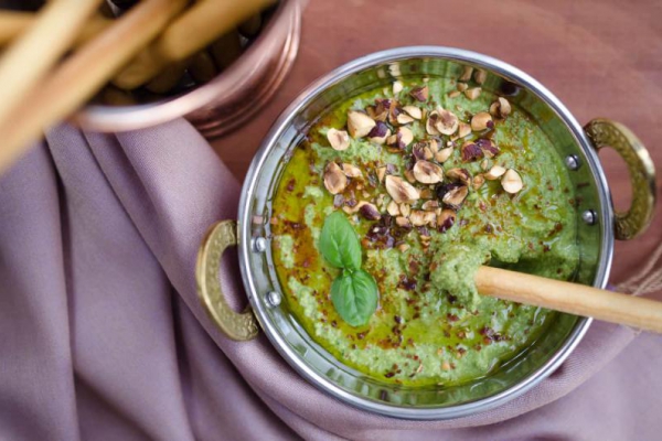 Hummus zielony