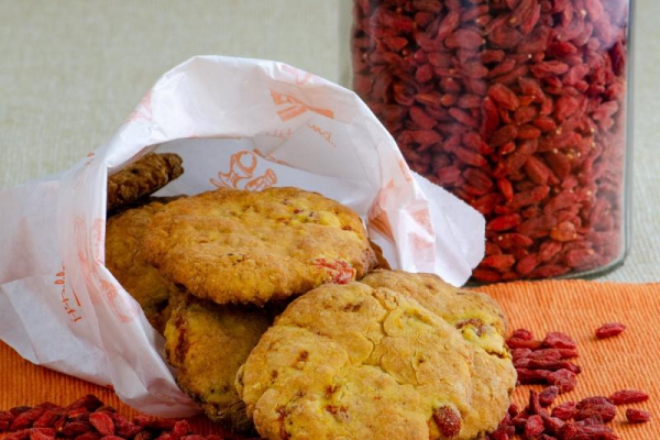 Ciastka z jagodami goji