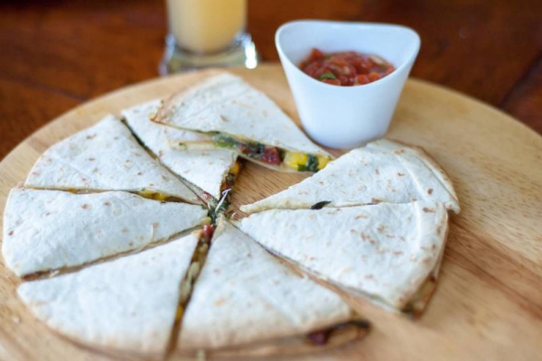 Quesadille ze szpinakiem