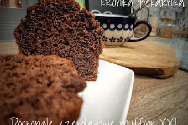 Doskonałe, czekoladowe muffiny XXL