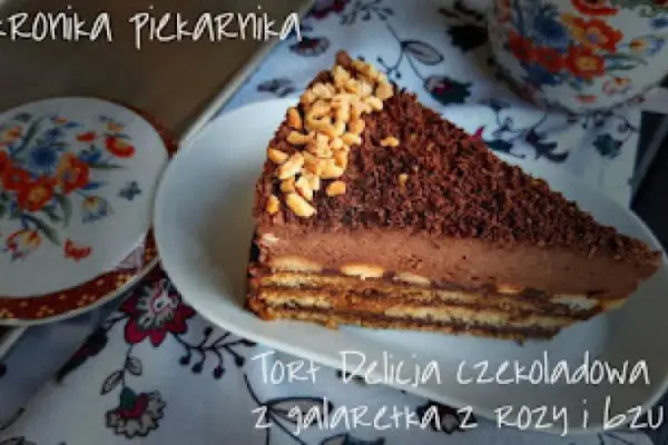 Tort Delicja czekoladowa z galaretką