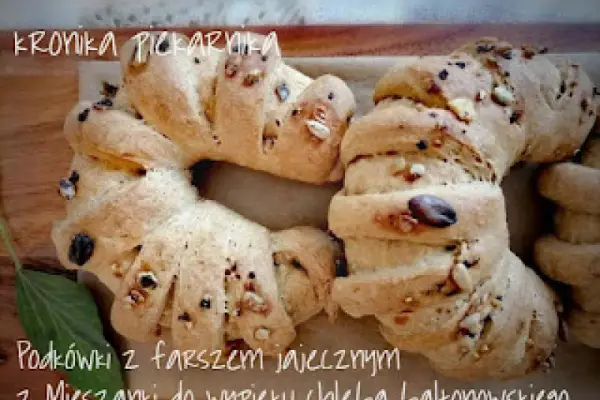 Podkówki z farszem jajecznym z Mieszanki do wypieku chleba baltonowskiego