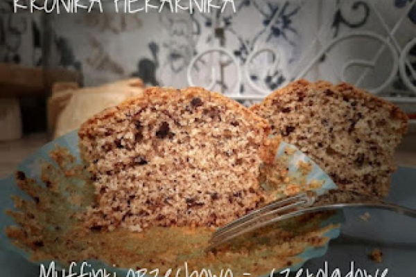 Najlepsze muffiny orzechowe z czekoladą