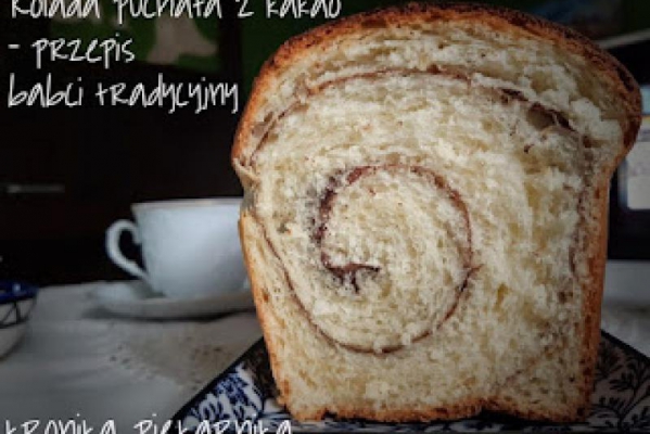 Rolada drożdżowa z kakao, przepis babci