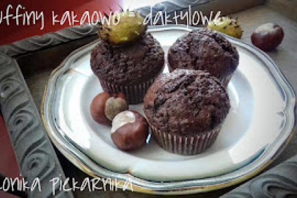 Muffiny kakaowo - daktylowe