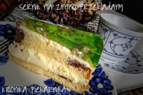 Sernik na zimno - przekładany