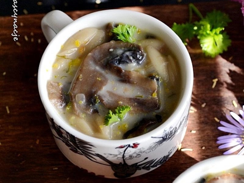 Zupa pieczarkowa z makaronem