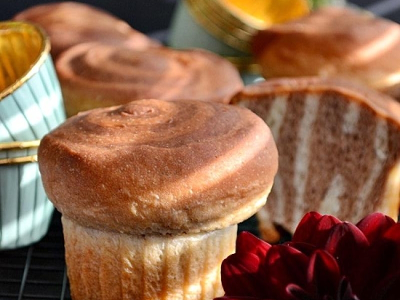 Brioszki migdałowo-kakaowe