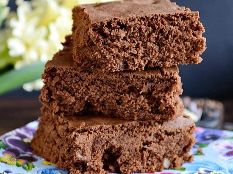 Czekoladowe brownie z orzechami włoskimi