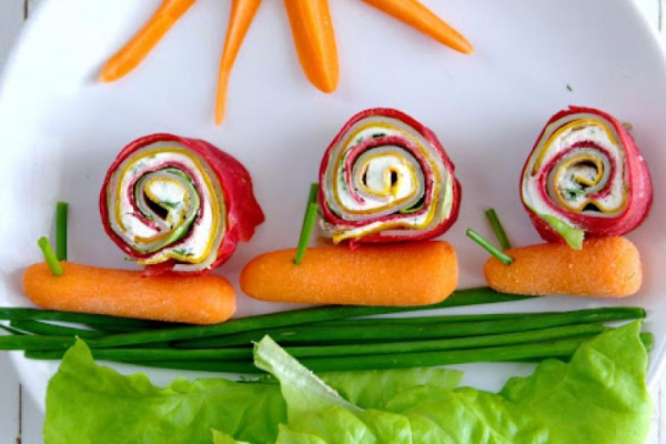 Marwitkowe ślimaki naleśnikowe - zdrowy lunch kids