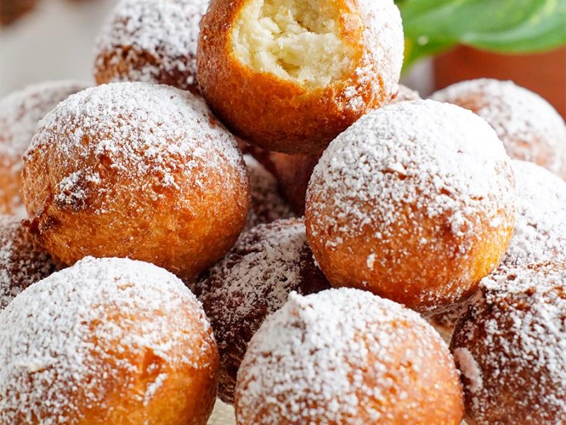 Mini pączki na kefirze