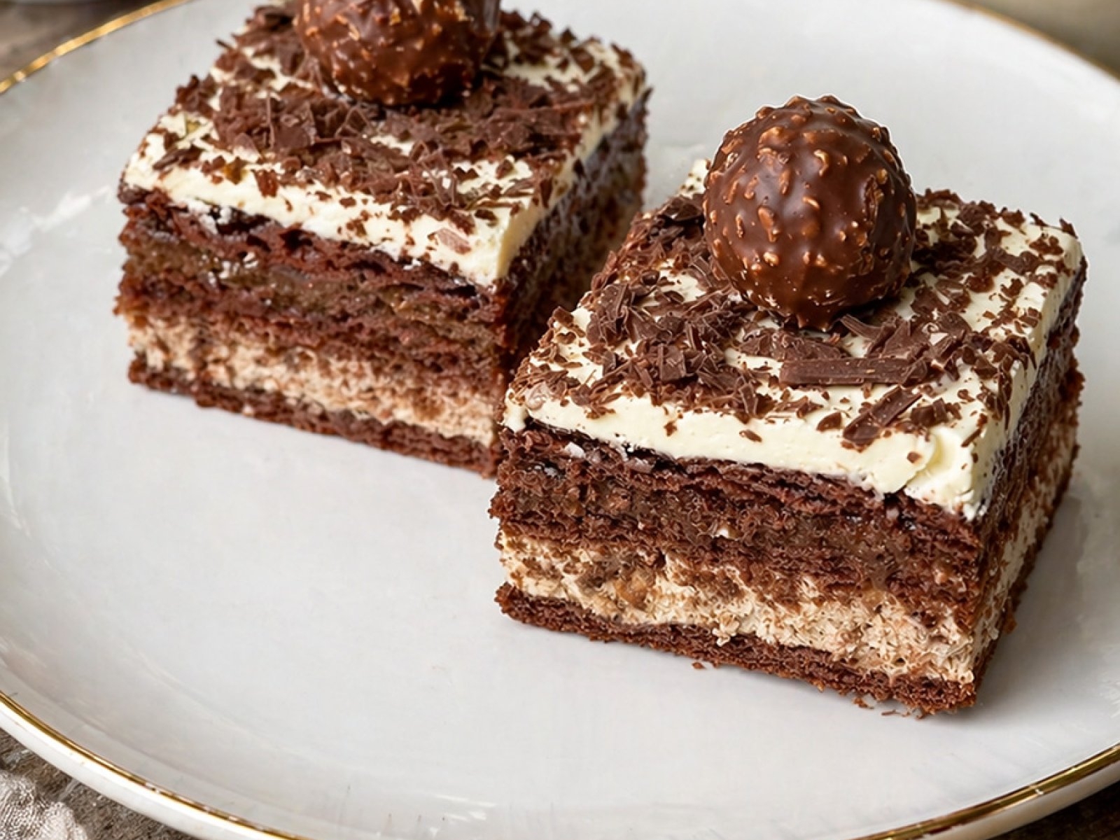 Ciasto Ferrero Rocher bez pieczenia