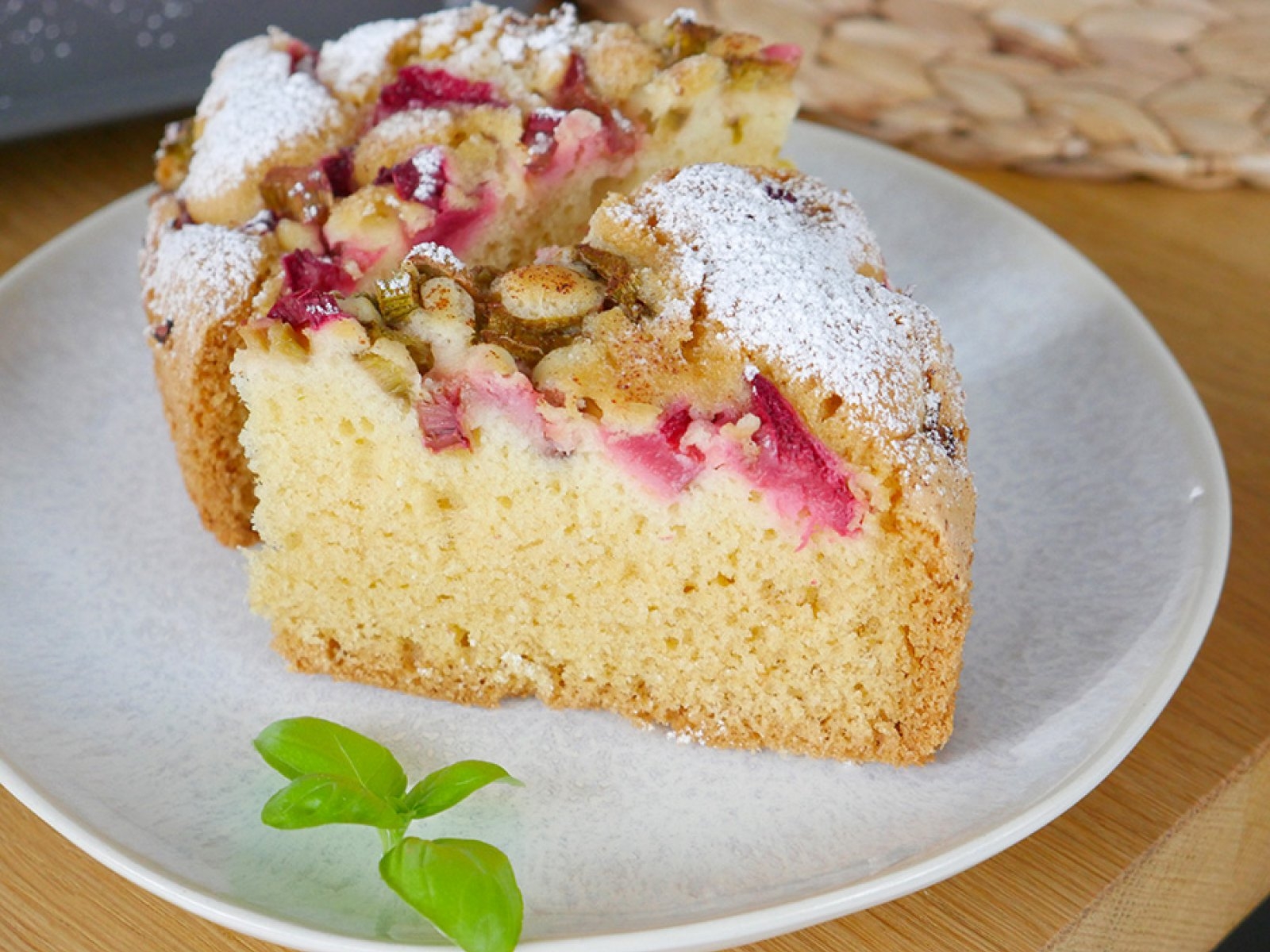 Szybkie ciasto z rabarbarem